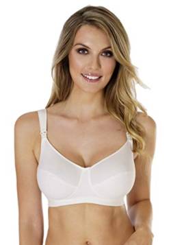 Rosme Lingerie ungepolsterter Still-BH ohne Bügel für Damen, Kollektion Soft Cotton, Größe 100B von Rosme