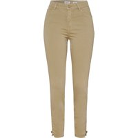 Rosner Jeanshose, Five-Pocket, Gürtelschlaufe, für Damen, beige, 36/28 von Rosner