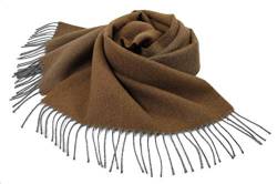 Rotfuchs Schal Webschal Uni modisch braun beige 100% Wolle (Merino) von Rotfuchs