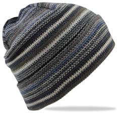 Rotfuchs Strickmütze Beanie gestreift grau-bunt 100% Wolle (Merino) Unisex R-25 von Rotfuchs