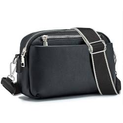 Roulens Damen Handy Umhängetasche, mit verstellbarem breitem Schultergurt, großer Kapazität, Tasche mit mehreren Fächern, Vegan Leder Handytasche, Multifunktionstasche von Roulens