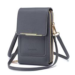 Roulens Klein Handy Umhängetasche,Damen Kleine Umhängetasche,PU Leder Crossbody Schultertasche Reisepass Handytasche mit Kartenschlitz Verstellbar Abnehmbar Schultergurt von Roulens