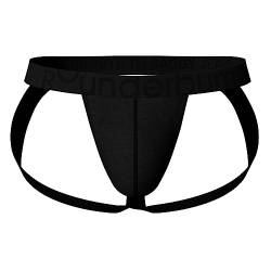 Rounderbum | Herren Unterwäsche - Lift Jock Strap | Jockstraps für Herren - Jock Brief | Push Up Effekt - Butt Lifting Shapewear, Black Lift Jock Strap, Medium von Rounderbum