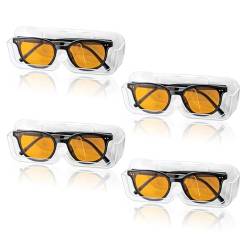 RoxNvm Sonnenbrillen Aufbewahrung, 4 Stück Brillenhalter Wand, Wandmontierte Brillenaufbewahrung, Praktisch für den Zugriff auf Brillen Sonnenbrillen Lagerung, Brillenaufbewahrung Mehrere Brillen von RoxNvm