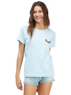 Roxy Damen Boyfriend Crew T-Shirt, Cool Blue 1, X-Klein von Roxy