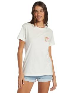 Roxy Damen Boyfriend Crew T-Shirt, Schneewittchen mit Blumenmuster, Mittel von Roxy