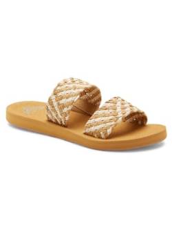 Roxy Damen Porto Slide II Sandale, Natural, 39 EU von Roxy