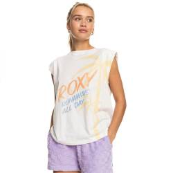 Roxy Damen Smell of Sea J Tees Casual T-Shirt, Snow White, M von Roxy