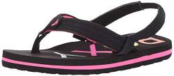 Roxy Jungen Mädchen Toddler Vista 3 Point Sandal Flip-Flop Flipflop, Schwarz 20, 21 EU von Roxy