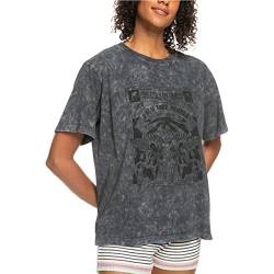 Roxy Moonlight Sunset - Oversized Boyfriend T-Shirt for Women - Oversize Boyfriend-T-Shirt - Frauen - S - Schwarz. von Roxy