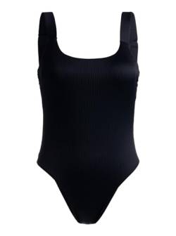 Roxy Rib Love - One-Piece Swimsuit for Women - Badeanzug - Frauen - L - Schwarz. von Roxy