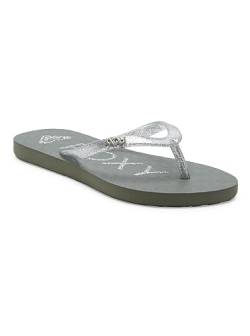 Roxy Viva Sparkle Sandale, Cloudy Grey, 35 EU von Roxy