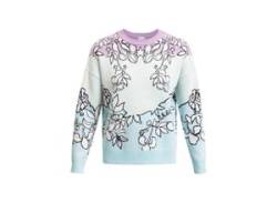 Sweatshirt ROXY "ROWLEY x ROXY" Gr. L, blau (fair aqua laurel floral) Damen Sweatshirts von Roxy