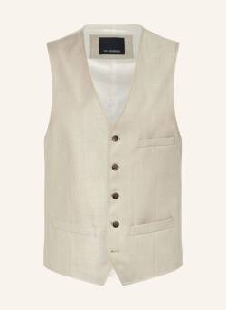 Roy Robson Anzugweste Slim Fit beige von Roy Robson