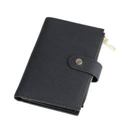 Royal Bagger Mode Unisex Passport Geldbörse, Echtes Leder Multi-Card-Slots Karten Halter, perfekte Geldbörse für den täglichen Gebrauch (Schwarz) von Royal Bagger