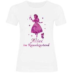 Royal Shirt Damen T-Shirt Alice im Rauschzustand, Größe:L, Farbe:White von Royal Shirt