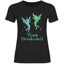 Royal Shirt Damen T-Shirt Team Drinkerbell, Größe:M, Farbe:Black von Royal Shirt
