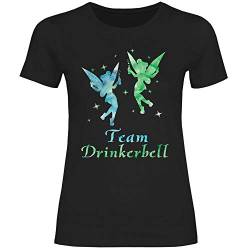 Royal Shirt Damen T-Shirt Team Drinkerbell, Größe:XS, Farbe:Black von Royal Shirt