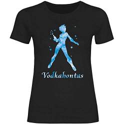 Royal Shirt Damen T-Shirt Vodkahontas, Größe:XL, Farbe:Black von Royal Shirt