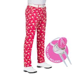 Royal & Awesome Birdie Breeks Golfhose für Männer, Golfhosen für Männer, Funky Golfhosen, Sich verjüngte Herrengolfhosen von Royal & Awesome