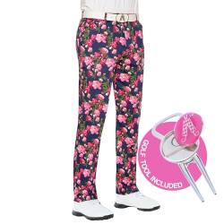Royal & Awesome Bloomers Blumengolfhosen für Männer, Golfhosen für Männer, Funky Golfhosen, Sich verjüngte Herrengolfhosen von Royal & Awesome