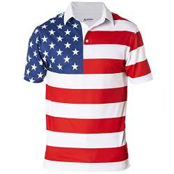 Royal & Awesome Lustige Golf-Shirts für Herren, Herren-Golfshirt, verrückte Golf-Polos für Herren, Golf-Poloshirts für Herren, Herren, US-Flagge, Mittel von Royal & Awesome