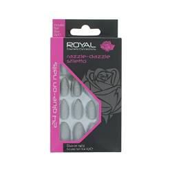 Royal 24 Stiletto Glue-On Nails - Razzle-Dazzle von Royal