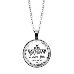 Inspiration Papa-Anhänger Kette Kette Sie Geschenke ich Geschenke Geburtstag die Liebe zur Tochter Herz von den Halsketten & Anhänger Perlen Ketten Damen (B, One Size) von Rpporm