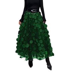 Rpporm Damen Midirock Midi Kleid Tutu Rock Lang Tüllrock Karneval Kostüm 80Er Fee Tuell Kleid Midi Tuetue Sommerkleid Festliche Kleider High Waist Sommer Knielang von Rpporm