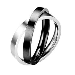 Und Ring Frauen für Männer Dekorationsring Verlobungsring Unkomprimierte Ewige Ringe Ringer T Shirt (Black, 10) von Rpporm