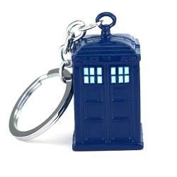Doctor Who Schlüsselanhänger Telefonzelle Blau, mehrfarbig, One size von RuBeru