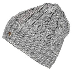 Rubberneck Damen Sport Beanie Wollmütze, Reflektierende Wolle, Warmes Innenfleece, Farbe:Grau von Rubberneck