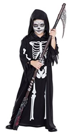 Rubie's Kinder Kostüm Skelett Totengräber Henker Karneval Halloween Gr.152 von Rubies