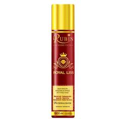 Royal Liss brazilian Keratin Hair Treatment,Protein Glättung und Behandlung 0% Formaldehyde 1000ml /1l für dunkel Haare von Rubin Cosmetics
