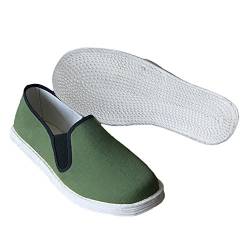 Rubruan Chinesische Kampfkunst Kung Fu Stoffschuhe - Traditionelle Alte Peking Training Oxford Flache Schuhe Tai Chi Wushu Slipper Sneaker Weiche Sohle für Männer Frauen von Rubruan