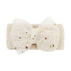 Stirnband Jungen Haarband Kleinkind Mädchen Sterne Spitze gestrickt Baby Kopfbedeckung Kleinkind Bowknot Babypflege Haarband Baby 12 Monate von Rubu22a