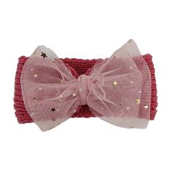 Stirnband Jungen Haarband Kleinkind Mädchen Sterne Spitze gestrickt Baby Kopfbedeckung Kleinkind Bowknot Babypflege Haarband Baby 12 Monate von Rubu22a