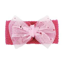 Stirnband Jungen Haarband Kleinkind Mädchen Sterne Spitze gestrickt Baby Kopfbedeckung Kleinkind Bowknot Babypflege Haarband Baby 12 Monate von Rubu22a