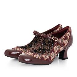 Ruby Shoo Clara Mid Heel Bar Schuh für Arbeit / Spielen und Komfort, burgunderfarben, 38 EU von Ruby Shoo