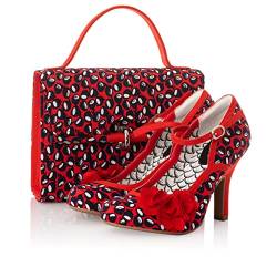 Ruby Shoo Danica High Heels & passende Malibu Tasche, rot, 41 EU von Ruby Shoo