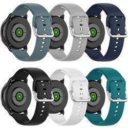 RuenTech ersatzarmband Kompatibel für Tuyoma smartwatch damen 1,3 zoll armband, 22mm Silikonarmband für Tuyoma LW36 ersatzarmband (Größe L, 6er Pack A) von RuenTech