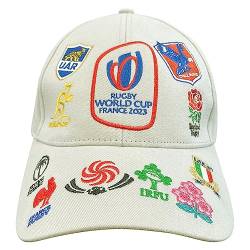 Cap 20 Unions RWC 2023 – Offizielle Kollektion der Rugby-Weltmeisterschaft in Frankreich, grau, One size von Rugby World Cup