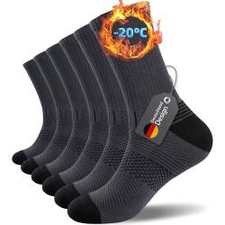 Ruixue 6 Paar Sportsocken Herren Damen Wandersocken Trekkingsocken Baumwolle Atmungsaktiv Hochleistung Sneaker Socken 43-46 39-42 35-38 47-50 von Ruixue