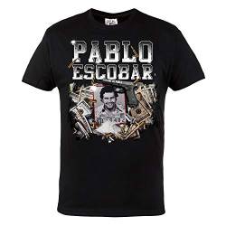 Rule Out Herren T-Shirt. Pablo Escobar. Narcos TV-Serie. Casual Wear (Größe Large) von Rule Out