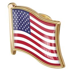 1pc Amerikanische Flagge Pin-abzeichen-metallemaille-revers-brosche Usa Vereinigte Staaten Von Markierungsfahnen-revers Pin Neuheit Zubehör von Ruluti