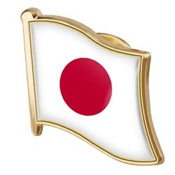 1pc Japan-flaggen-pin-abzeichen-metallemaille-revers-brosche Japanische Flagge Neuheit-geschenk-revers-tie-abzeichen Zubehör von Ruluti