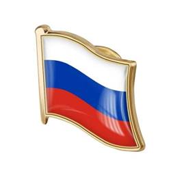 1pc Russische Flagge Pin-abzeichen-metallemaille-revers-brosche Russe Flagge Abzeichen Neuheit Zubehör von Ruluti