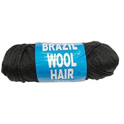 70g / Kugel Brasilianisches Wollhaargarn zum Geflecht Afrikanischer Perücke Künstliche Senegalese Twisting Perücke Haarbefestigung Stricksalon von Ruluti