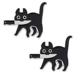 Ruluti Cartoon Nette Brosche Pins Katzen Umarmung Buch Form Neuheit Für Rucksäcke Set Badges Kleidung Jacken von Ruluti