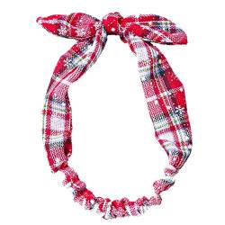 Weihnachtsstirnband Für Frauen, Kreuzknotendesign Haarband Rotes Und Grünes Gitter-stirnband Mädchen Für Weihnachtsfeier von Ruluti